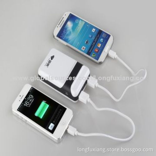 Newly Designed Dual-USB Mobile Phone Power Charger with 7,800mAh, Over-voltage Protection